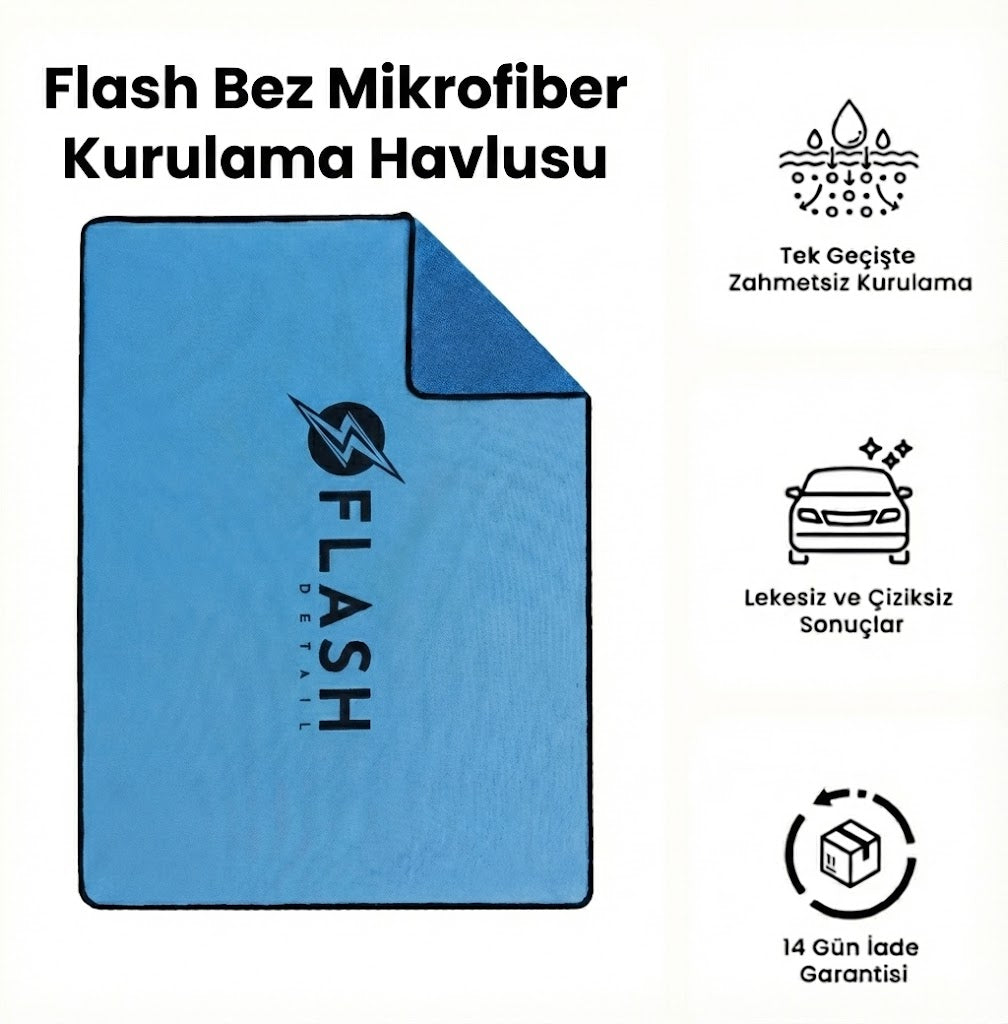 Flash Bez Mikrofiber Kurulama Havlusu