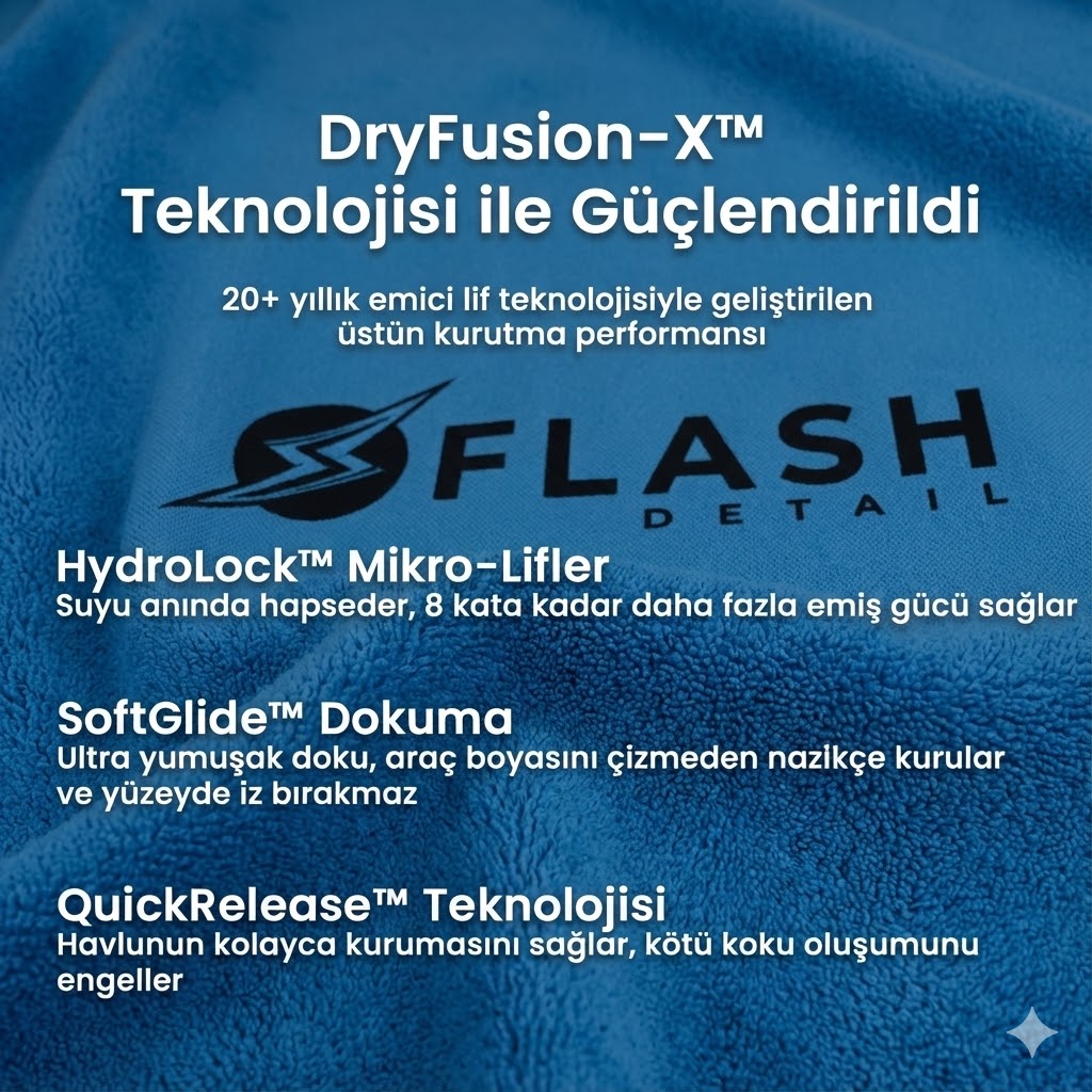 Flash Bez Mikrofiber Kurulama Havlusu
